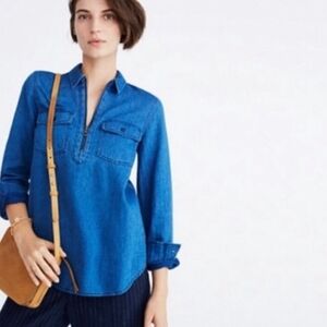 Blue Denim Women's Top